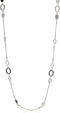 Nine West Silver Tone Long Strand Necklace, 42"...