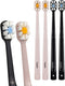 Lindo Polishing Toothbrush - for Sensitive Gums and Teeth, 12000+ Ultra Fine Bristles, Soft and Gentle, Deep Clean, Pack of 4...