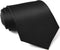 Black Ties For Men Solid Color Formal Neckties 3.75''(9.5CM) XL Tie Big Ties For Men...