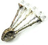 Yalulu 5Pcs Retro Crystal Alloy Stereoscopic Coffee Spoon Tea Spoon Dessert Spoon Ice Cream Spoons...