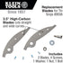 Klein Tools 89555 Replacement Blades for Tin Snips Klein Tools Cat. No. 86556 Cut Tin, Copper, Aluminum, More...