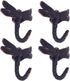 Dragonfly Hooks Wall Hooks for Hanging, Oil Rubbed Bronze Coat Hooks Wall Mounted Towel Hooks,Heavy Duty Key Holder for Decor,Pack of 4...