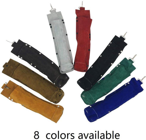 Flame-Resistant Electrode Bag/Welding Rod Pouch/welding rod holder/Leather Electrode Holder/ (gold brown)...