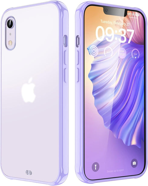 ORIbox for iPhone XR Case Purple,Translucent Matte case with Soft Edges, Lightweight,iPhone XR Phone Purple Case for Women Men Girls Boys Kids...