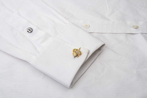 Royal Crown Cufflinks for Men (Gold)...