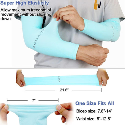 beister 6/3 Pairs UV Protection Cooling Arm Sleeves for Women Men, Long Sunblock Protective Cycling Arm Cover (One size fit all, 3 Pairs (Purple/B...