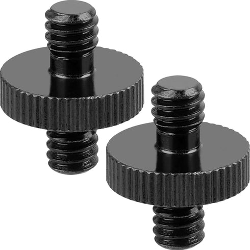 1/4" Male to 1/4" Male Threaded Tripod Screw Adapter Double Head Stud Standard Mounting Thread Converter for Camera Cage Mount Light Stand Monopo ...