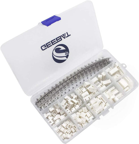 460pcs 2.54mm JST-XH Connector Kit with 2.54mm Female Pin Header and 2/3 / 4/5 / 6 Pin Housing Connector Adapter Plug (JST Connector Kit)...