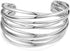 WOWORAMA Chunky Cuff Bracelets for Women Multi-layer Cross Wire Open Bangle Bracelet Adjustable Chunky Wide Open Wrist Arm Cuffs Wrap Bracelet Gol...