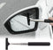 1 PC Car Rearview Mirror Wiper Telescopic Auto Mirror Squeegee 98cm Long Handle Cleaning Tool Glass Mist Cleaner Black...