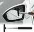 1 PC Car Rearview Mirror Wiper Telescopic Auto Mirror Squeegee 98cm Long Handle Cleaning Tool Glass Mist Cleaner Black...
