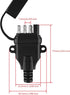 16AWG 10FT Trailer Wiring Harness 4 Pin Flat Trailer Wire Harness Pure Copper 4 Wire Trailer Wire with Jacketed 4 Pin Trailer Connector, Color Cod...