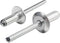 Linkup 50pcs pack 1/4" x 5/8" Large flange Pop blind Rivets,Large Head aluminum rivets,6.4mm x 16mm pop rivets,Aluminum Body Steel Mandrel Rivets ...