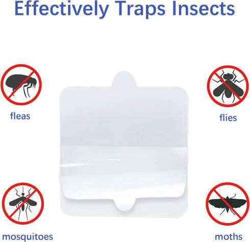 24 PCS Flea Trap Refills Square Glue Boards Compatible with Terro T230 T231 Indoor Flea Trap, 6" Replacement Sticky Pads Fits Square Flea Bed Bug ...