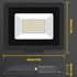 SKYWORLD 2 Pack LED Flood Lights Outdoor, 20W 2000LM LED Security Flood Light, 4000K Daylight Warm White IP66 Waterproof Lighting Outside for Gard...