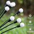 DenicMic Solar Garden Lights Outdoor 10 LED Solar Firefly Lights with Highly Flexible Copper Wire, Solar Lights Outdoor Waterproof for Pathway Yar...