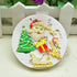 Set of 4 Christmas Fondant Molds, Xmas Cake Cupcake Decoration Silicone Chocolate Candy Mold, Christmas Tree/Gingerbread Man/Reindeer/Snowflake/Sa...