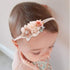 cherrboll 4pcs Baby Girl Flower Headbands, Super Soft & Stretchy Nylon Floral Hairbands for Newborn Toddler...
