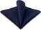 S&W SHLAX&WING Silk Ties for Men Neckties Pack Navy Dark Blue Solid Matching Pocket Square...