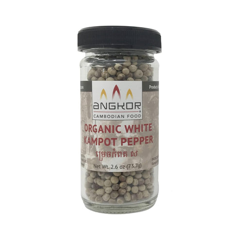 Kampot Pepper Rare Cambodian Peppercorns (White, Spice Jar)...