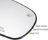 X AUTOHAUX Car Rearview Right Passenger Side Mirror Glass Replacement W/Backing Plate Heated White Glass for Dodge Charger Challenger 2011-2021 fo...