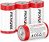 C Batteries 4 Pack, 1.5v LR14 Type C Batteries, Long-Lasting Alkaline C Cell Batteries, Size C Battery for Household and Office Devices...