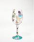 Designs by Lolita “Butterflies” Hand-painted Artisan Wine Glass, 15 oz....