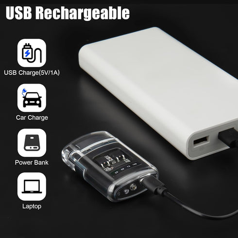 Electric Lighter, Waterproof Lighter Outdoor, Plasma Dual Arc Lighter, Rechargeable Lighter,with USB Rechargeable for Camping?Hiking, Adventure, S...
