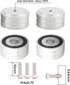 Audiocrast 4X Silver HiFi Speaker Isolation Feet Pad, Aluminum 40x20mm Audio Stand Feet Amplifier Shock Absorber Non-Slip Hi-End Vibration Dampene...