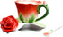 Beddinginn Pink Tea Cups and Saucers (Red)...