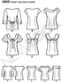 New Look Sewing Pattern 6808 Misses Tops, Size A (8-10-12-14-16-18)...