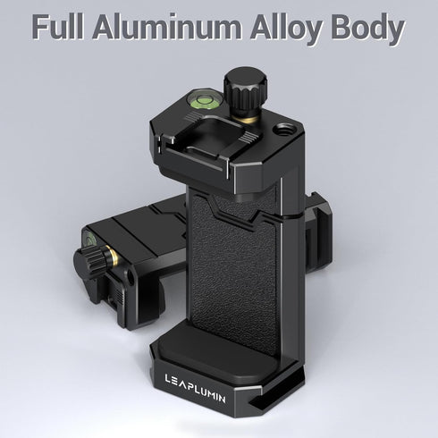 Tripod Phone Mount Holder with Sliding Cold Shoe,Universal Smartphone Mount Adapter with 1/4" Standard Screw&& Arca Swiss Quick Release Plate,Phon...