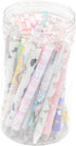 YIKANGHENG 30 Pcs Fine Point Cute Pens With a Pen Holder, 0.5mm 30 Different Random Styles Black Ink Kawaii Gel Pens for Office, Study, Gift and H...