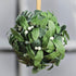 Factory Direct Craft Hanging Mistletoe Ball Made of Artificial Green Poly Silk Leaves with Multiple Artificial White Berries...