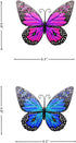 Metal Butterfly Wall Art Decor – Lylence 6.5" Outdoor Fence Wall Art Decor, Hanging for Garden Yard Living Room Bedroom Patio Balcony, (2 Pack)...