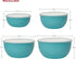 KitchenAid Plastic Prep Bowls with Lids, Set Of 4, Aqua Sky...