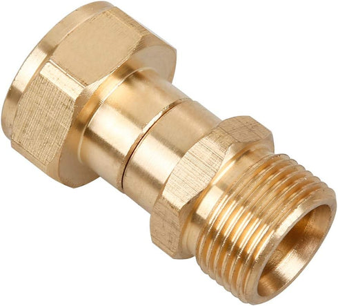 Sooprinse Pressure Washer Swivel Joint, Kink Free Gun to Hose Fitting, Anti Twist Metric M22 14mm Connection, 3000 PSI...