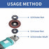 7PCS Angle Grinder Nut Angle Grinder Wrench Kit 5/8-11 Flange Metal Lock Nut for Compatible with Dewalt Milwaukee Makita193465-4 Metabo Bosch Ryob...