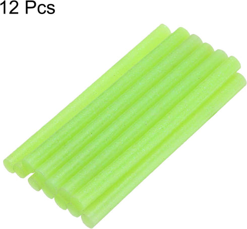uxcell Mini Hot Glue Sticks for Glue Gun 7mm x 100mm Glitter Green 12pcs...