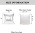 YOUR SMILE Pack of 2, New Luxury Series Silver Decorative Glitzy Sequin & Comfy Satin Solid Throw Pillow Cover Cushion Case for Wedding/Christmas,...
