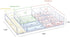 Isaac Jacobs 12-Compartment Clear Acrylic Drawer Organizer (9.4" L x 6.4" W x 1.3" H), Multi-Sectional Tray & Storage Solution for Makeup, School ...