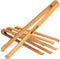 4 Pcs Wooden Toaster Tongs | 6-Inch Premium Maple Kitchen Utensils | Easy-Grip, Anti-Slip Design for Toast, Fruits, Bread, Pickles, Bacon, BBQ, an...