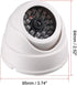 Dummy Fake Security Dome Camera Simulated Surveillance Cameras for Home & Business Security Outdoor/Indoor use with Flashing Red LED Light & Secur...