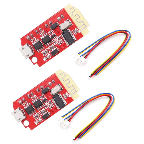 HiLetgo 2pcs CT14 Stereo Bluetooth Amplifier Board 5V AMP F Class 5W+5W Amplifier Module with Charging Port for Speaker Modification DIY...