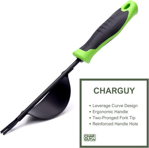 Weeding Tool, Heavy-Duty Weeder, Leverage Design Weed Puller Tool Removal and Deep Digging, Ergonomic Handle and Two-Pronged V-Shaped Fork...