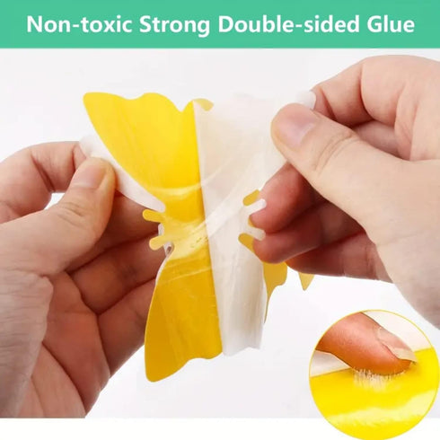 Yellow Traps 50 Pack Gnat Sticky Traps for Indoor/Outdoor House Plants Fungus Traps Insect Catcher for Mosquitoes, Plant gnat Sticky Traps (45?45+...