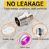 Faucet Supply Hose Adapter 3/8 Male to 1/2 Male Water Line Adapter 304 Stainless Steel Compression Fittings for RV Kitchen Plumbing 3/8 to 1/2(O.D...