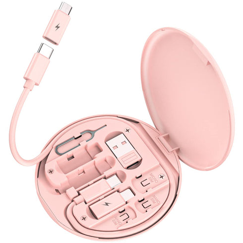 Multi USB Charging Adapter Cable Kit, USB C to Lighting Adapter Box, Conversion Set USB A & Type C to Male Micro/Type C/Lightning, Data Transfer, ...