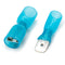 200 pcs (100 Pair) Male Female Spade Connectors F2 6.3mm 1/4'' 16-14 AWG Blue, Heat-Shrink Insulated Quick-Disconnect Electrical Crimp Terminals...