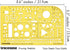 Traceease Electrical Drafting Electrical Symbols Template Drawing Stencil,Designing Template Measuring Ruler...